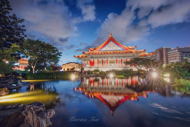 台灣自由廣場夜景風景風景写真風景攝影